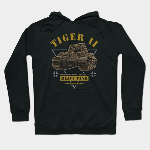 Tiger II Heavy Tank Hoodie by Military Style Designs